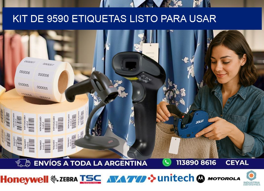 Kit de 9590 etiquetas listo para usar