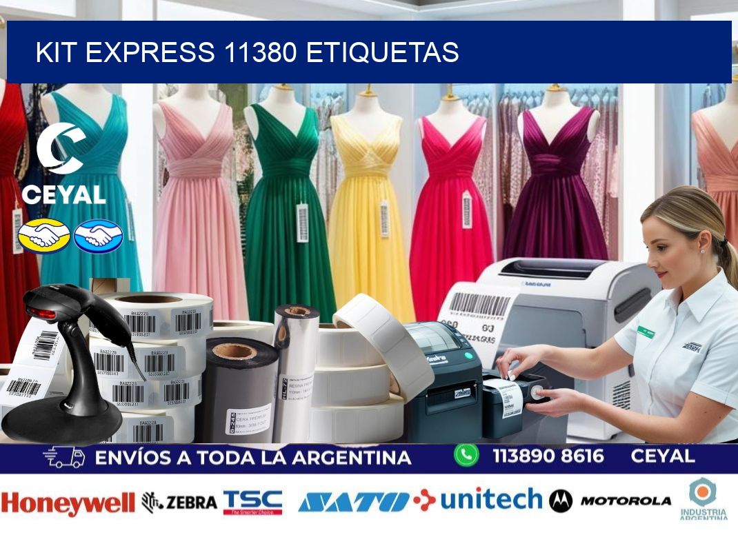 Kit express 11380 etiquetas
