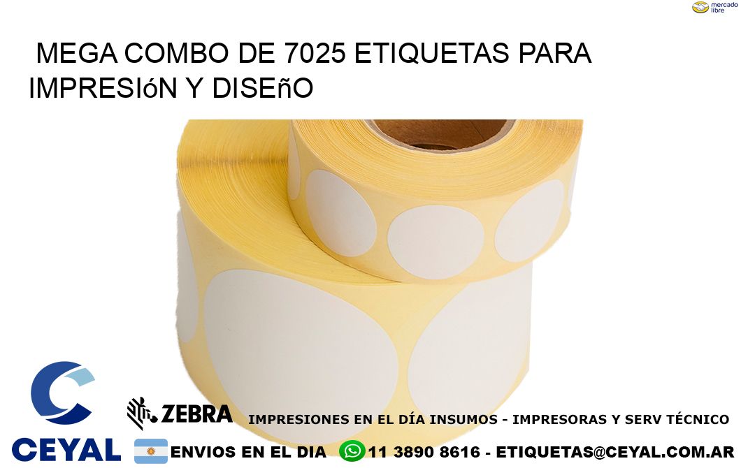 Mega combo de 7025 etiquetas para impresión y diseño