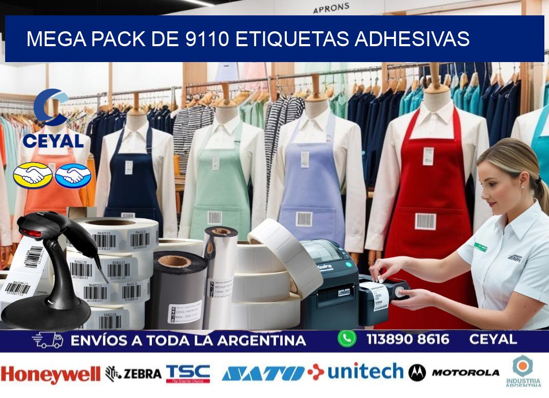 Mega pack de 9110 etiquetas adhesivas