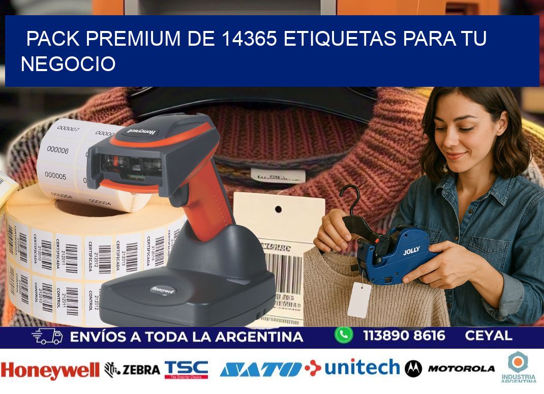 Pack premium de 14365 etiquetas para tu negocio