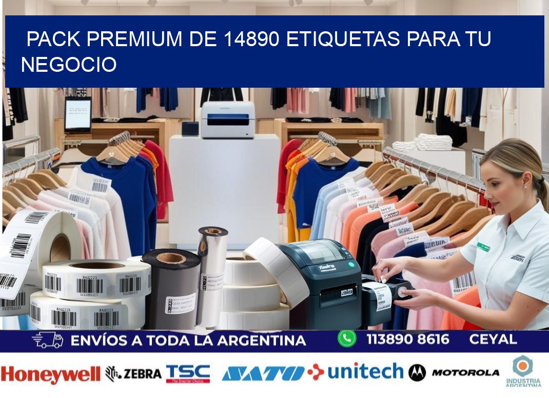 Pack premium de 14890 etiquetas para tu negocio