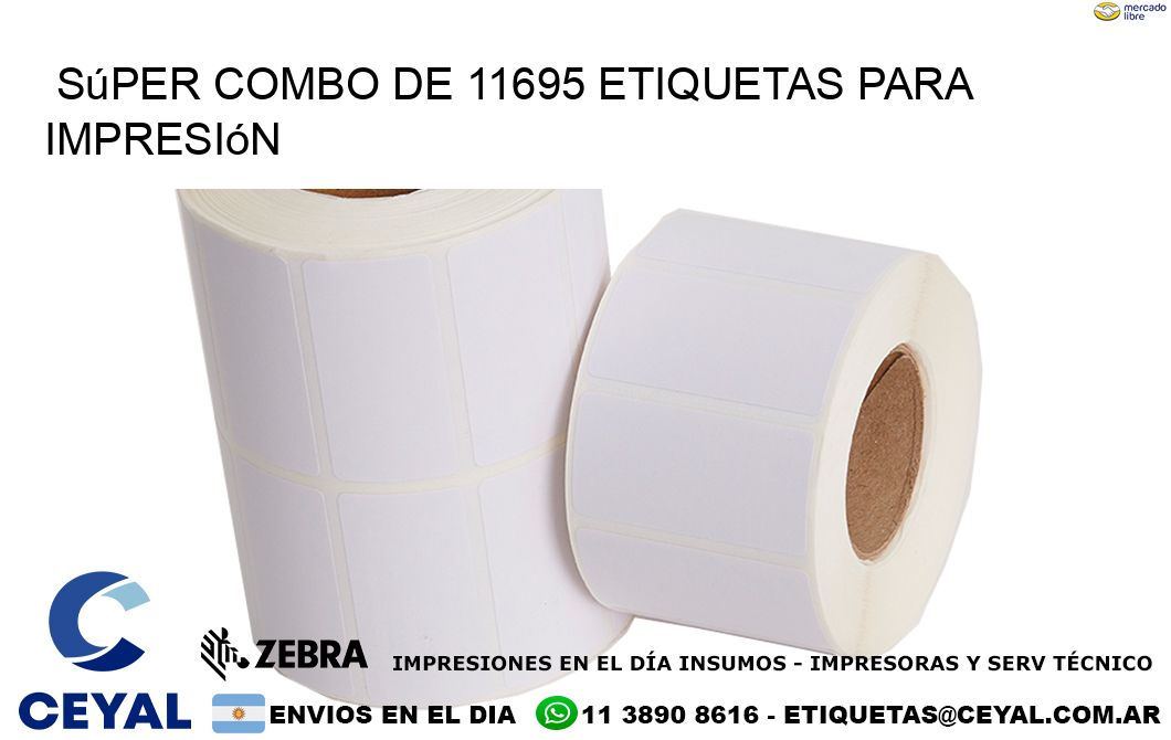 Súper combo de 11695 etiquetas para impresión