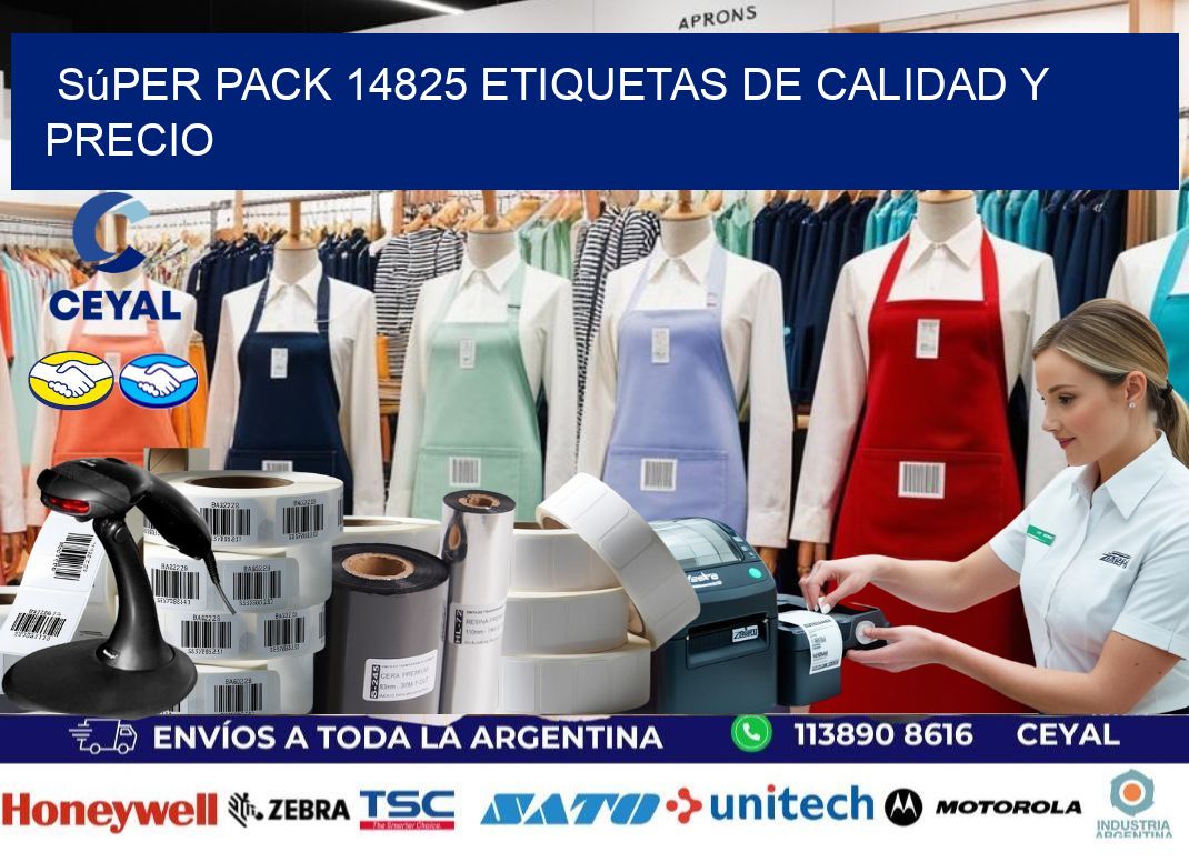Súper pack 14825 etiquetas de calidad y precio