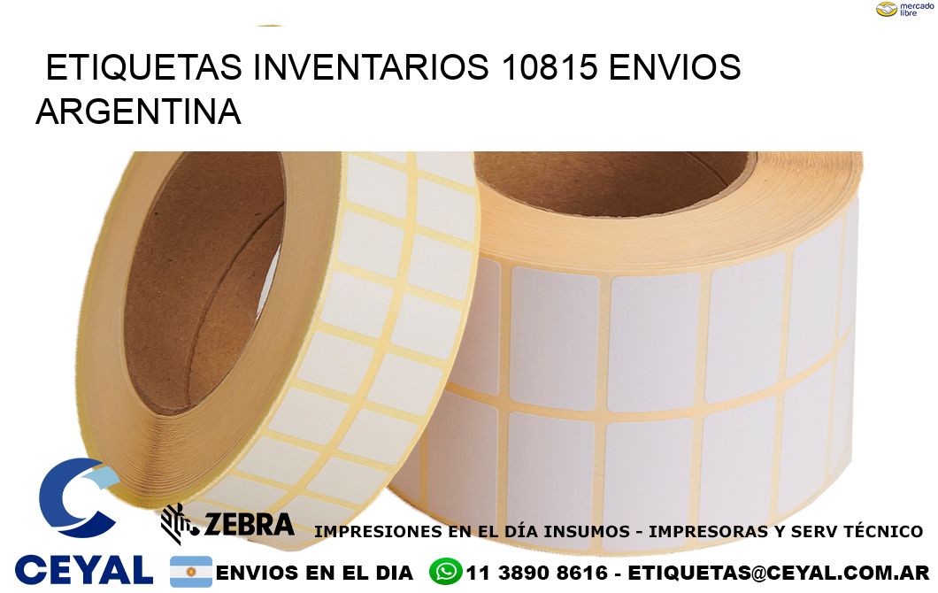 etiquetas inventarios 10815 ENVIOS ARGENTINA
