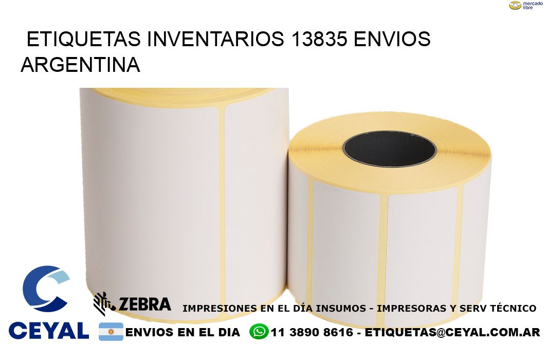 etiquetas inventarios 13835 ENVIOS ARGENTINA
