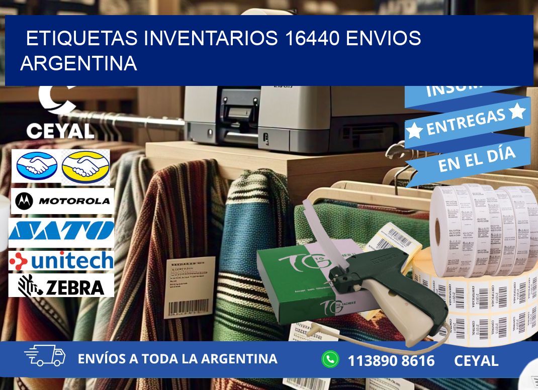 etiquetas inventarios 16440 ENVIOS ARGENTINA