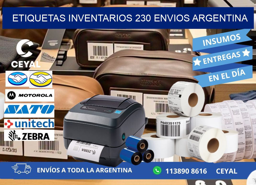 etiquetas inventarios 230 ENVIOS ARGENTINA