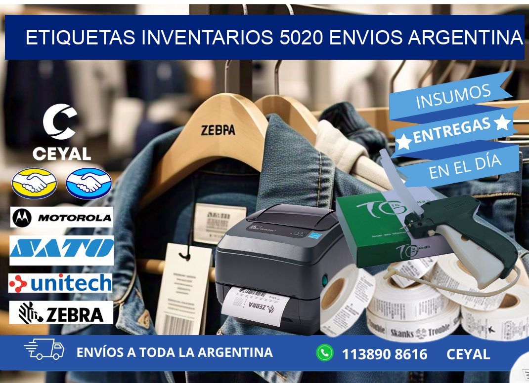 etiquetas inventarios 5020 ENVIOS ARGENTINA