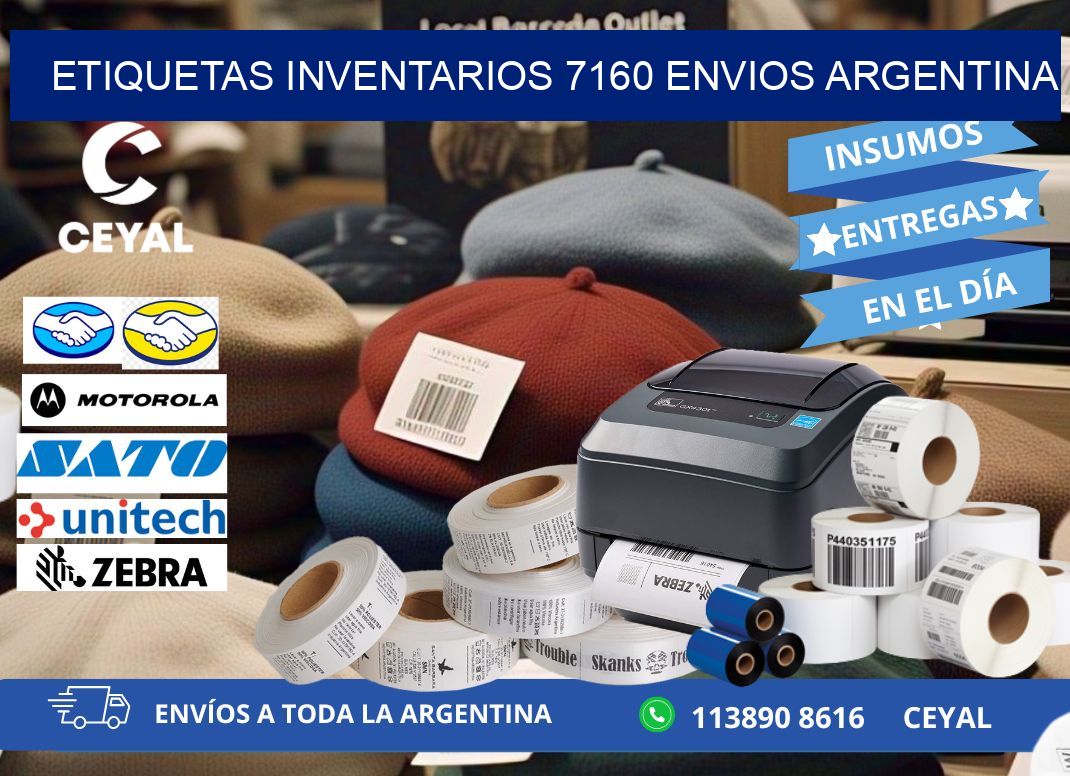 etiquetas inventarios 7160 ENVIOS ARGENTINA
