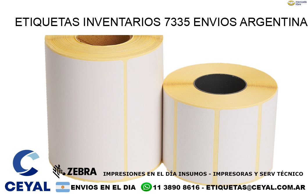 etiquetas inventarios 7335 ENVIOS ARGENTINA