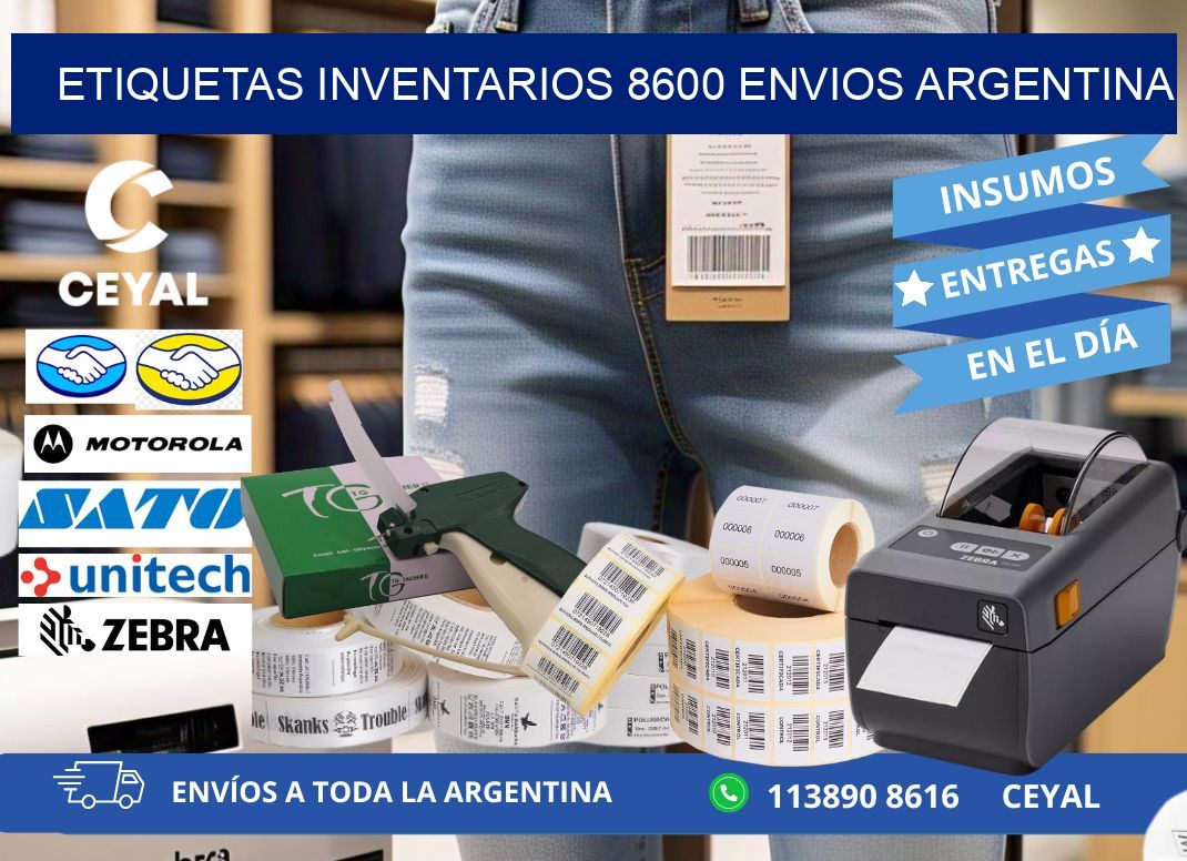 etiquetas inventarios 8600 ENVIOS ARGENTINA