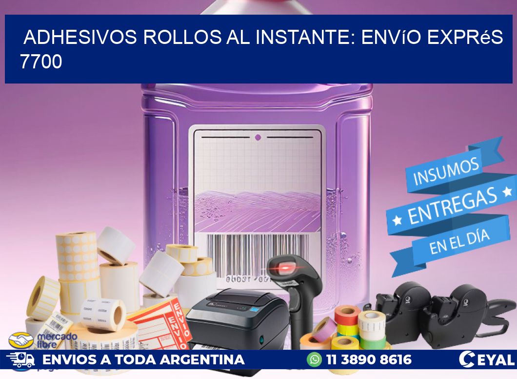 Adhesivos rollos al Instante: Envío Exprés 7700