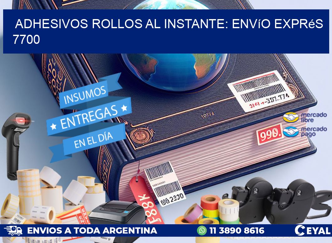 Adhesivos rollos al Instante: Envío Exprés 7700