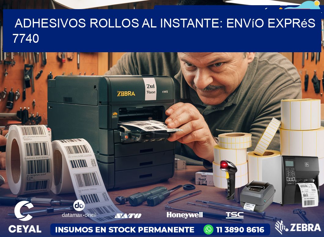 Adhesivos rollos al Instante: Envío Exprés 7740