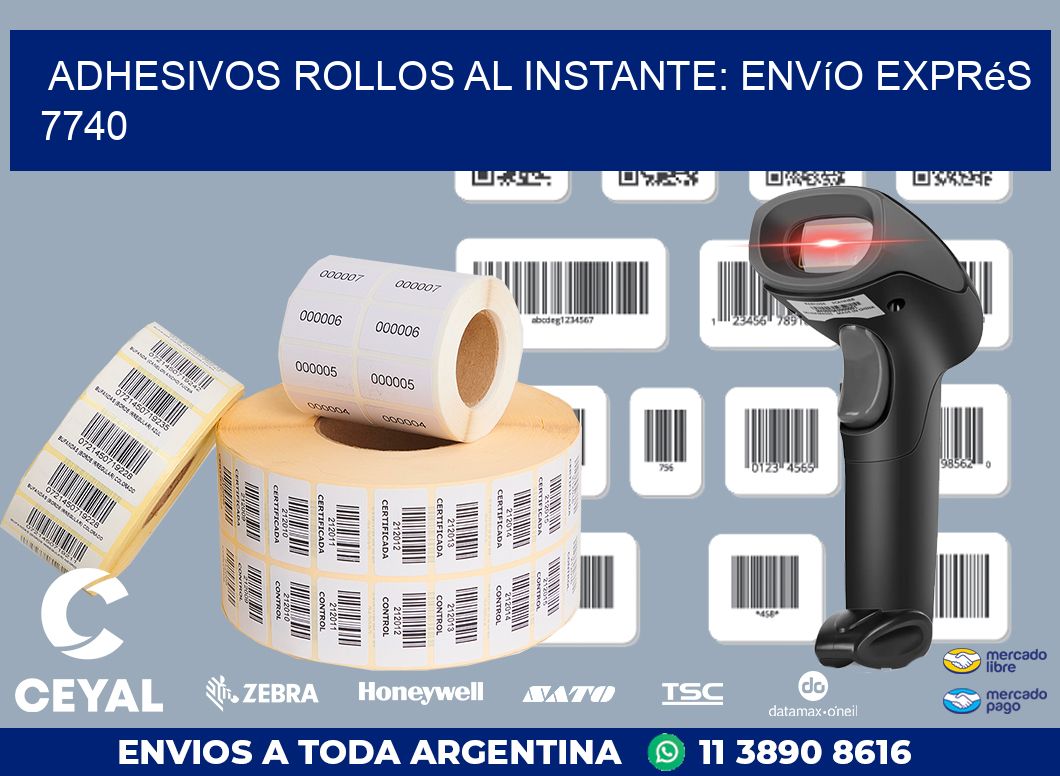 Adhesivos rollos al Instante: Envío Exprés 7740