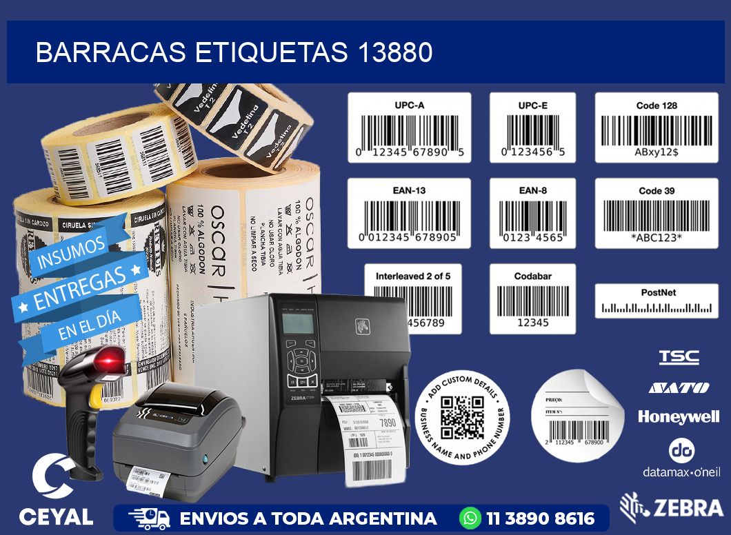 Barracas etiquetas 13880