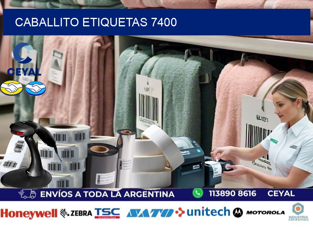 Caballito etiquetas 7400