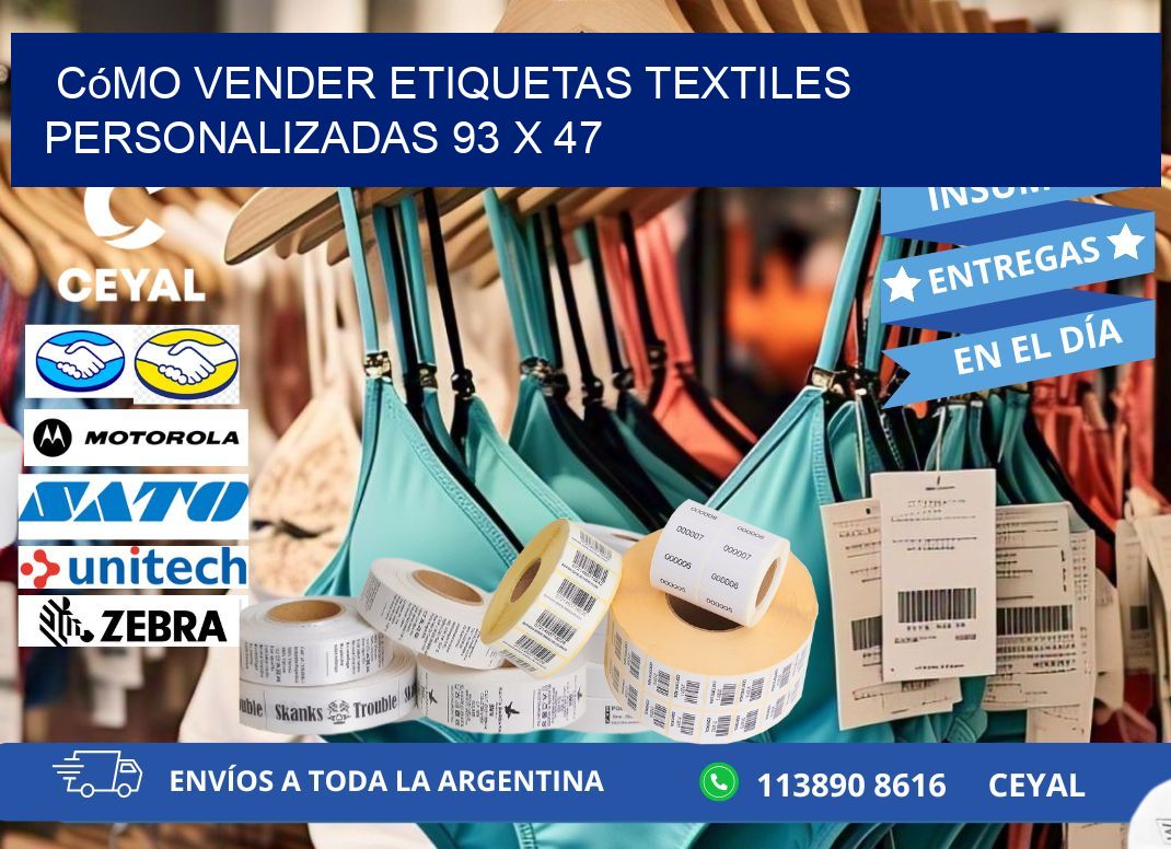 Cómo Vender Etiquetas Textiles Personalizadas 93 x 47