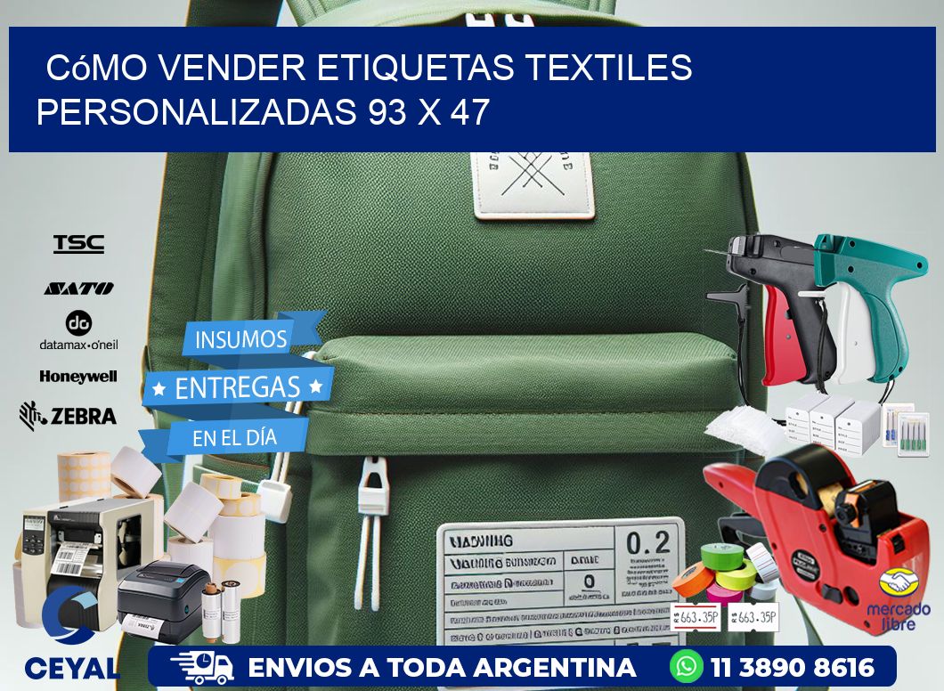 Cómo Vender Etiquetas Textiles Personalizadas 93 x 47