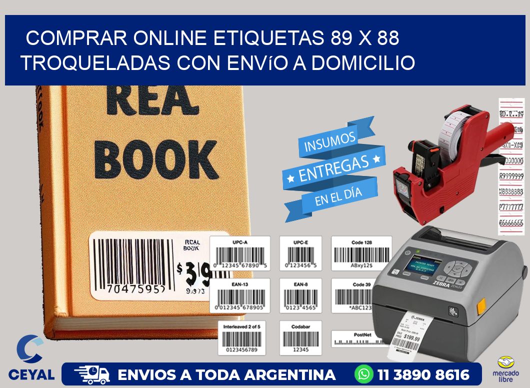 Comprar online etiquetas 89 x 88 troqueladas con envío a domicilio