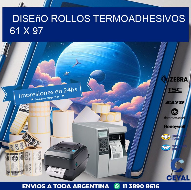 Diseño ROLLOS TERMOADHESIVOS 61 x 97