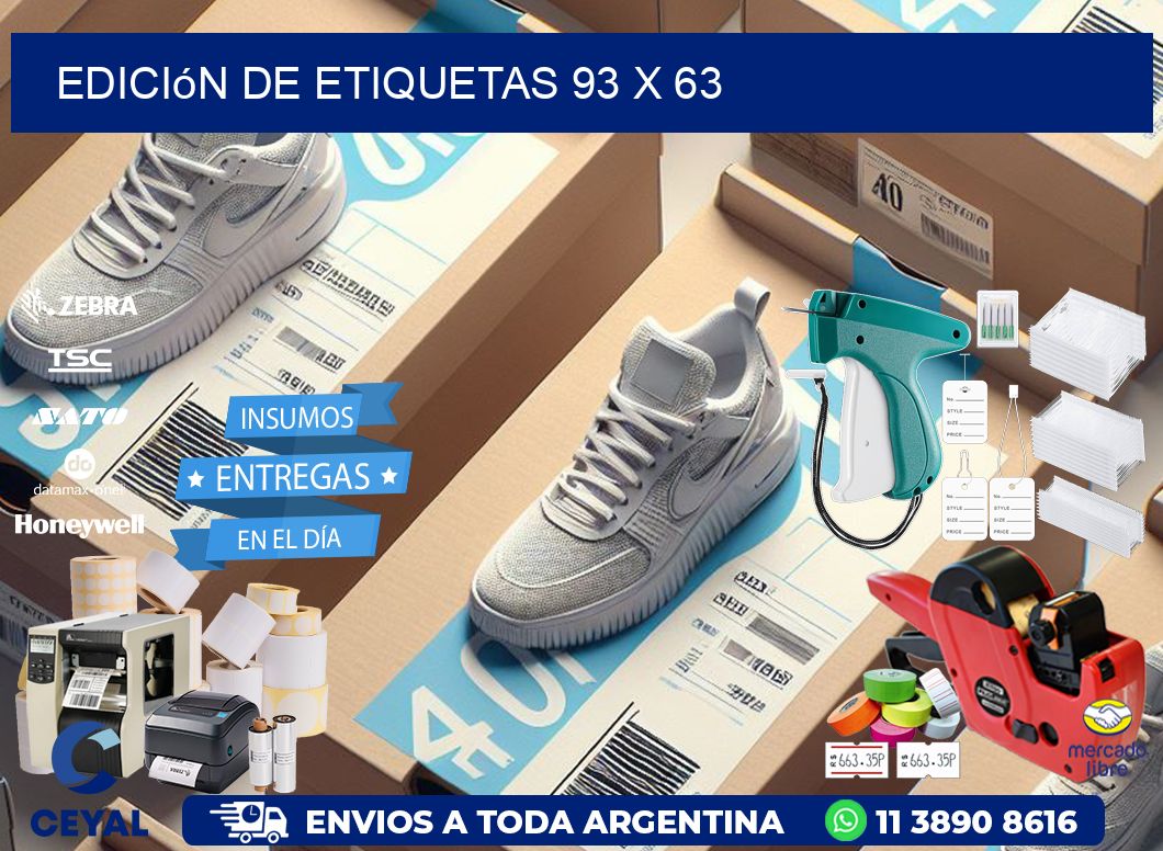Edición de etiquetas 93 x 63