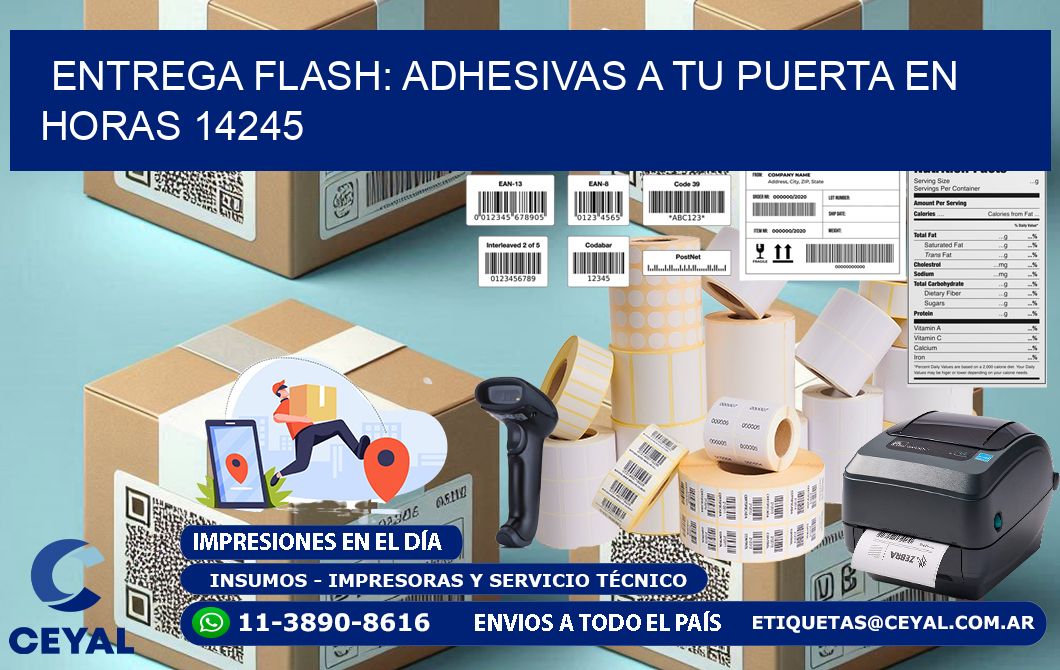 Entrega Flash: Adhesivas A Tu Puerta en Horas 14245