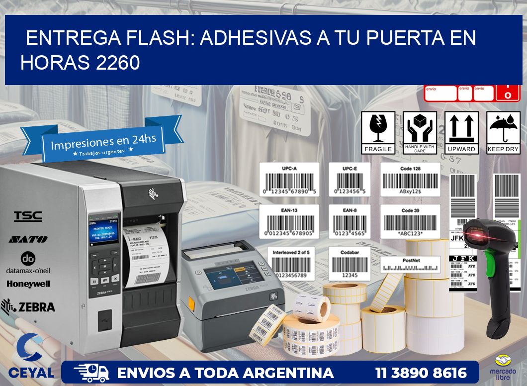 Entrega Flash: Adhesivas A Tu Puerta en Horas 2260