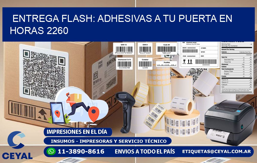 Entrega Flash: Adhesivas A Tu Puerta en Horas 2260
