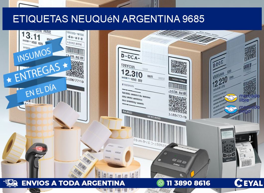 Etiquetas Neuquén Argentina 9685
