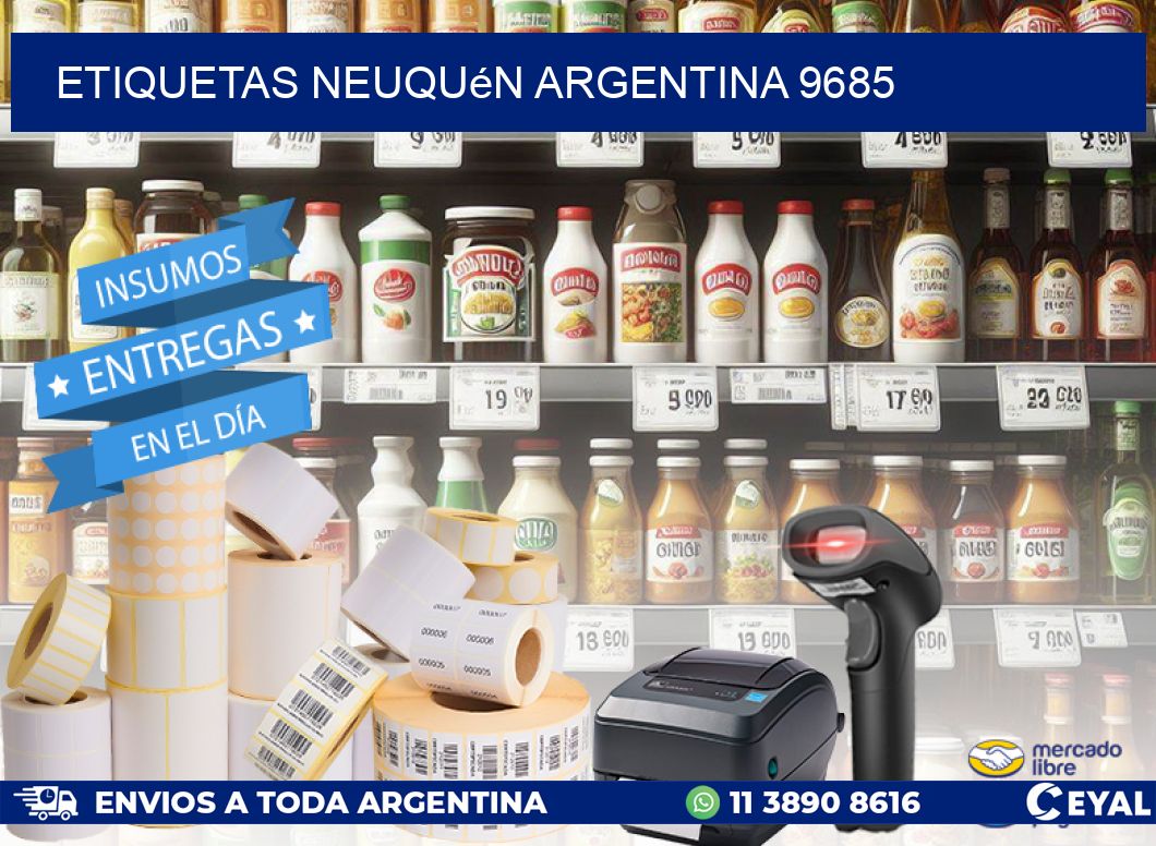 Etiquetas Neuquén Argentina 9685