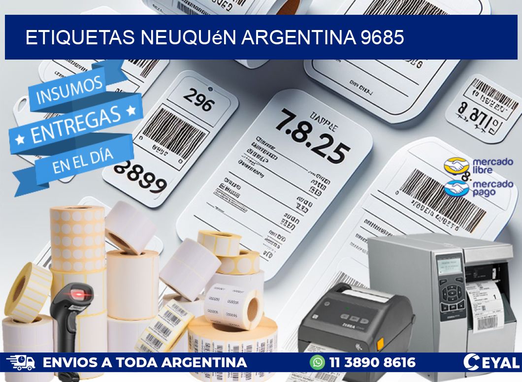 Etiquetas Neuquén Argentina 9685