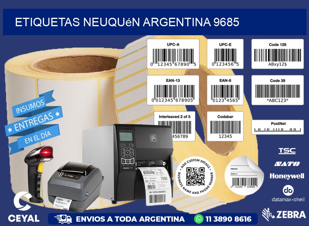 Etiquetas Neuquén Argentina 9685