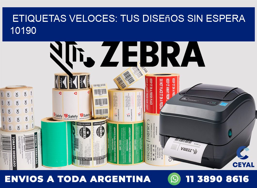Etiquetas Veloces: Tus Diseños sin Espera 10190