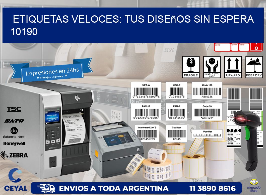 Etiquetas Veloces: Tus Diseños sin Espera 10190
