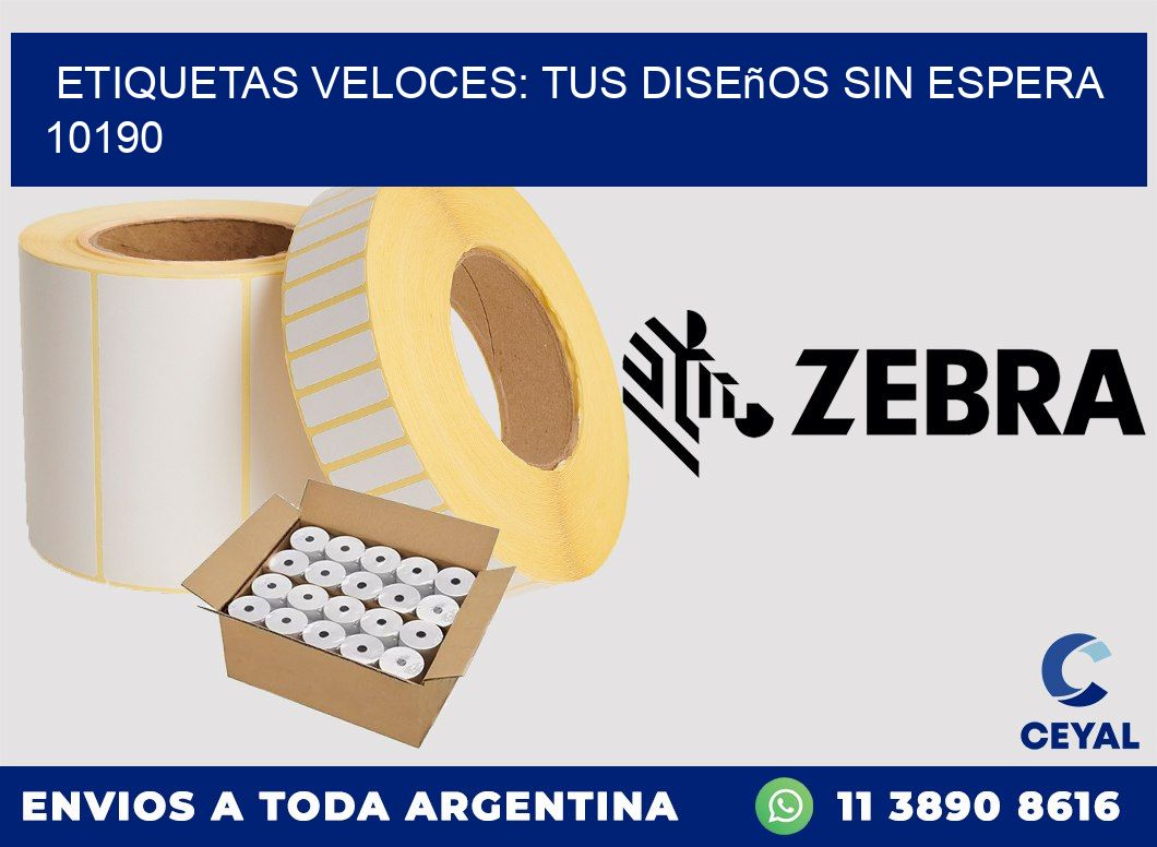 Etiquetas Veloces: Tus Diseños sin Espera 10190