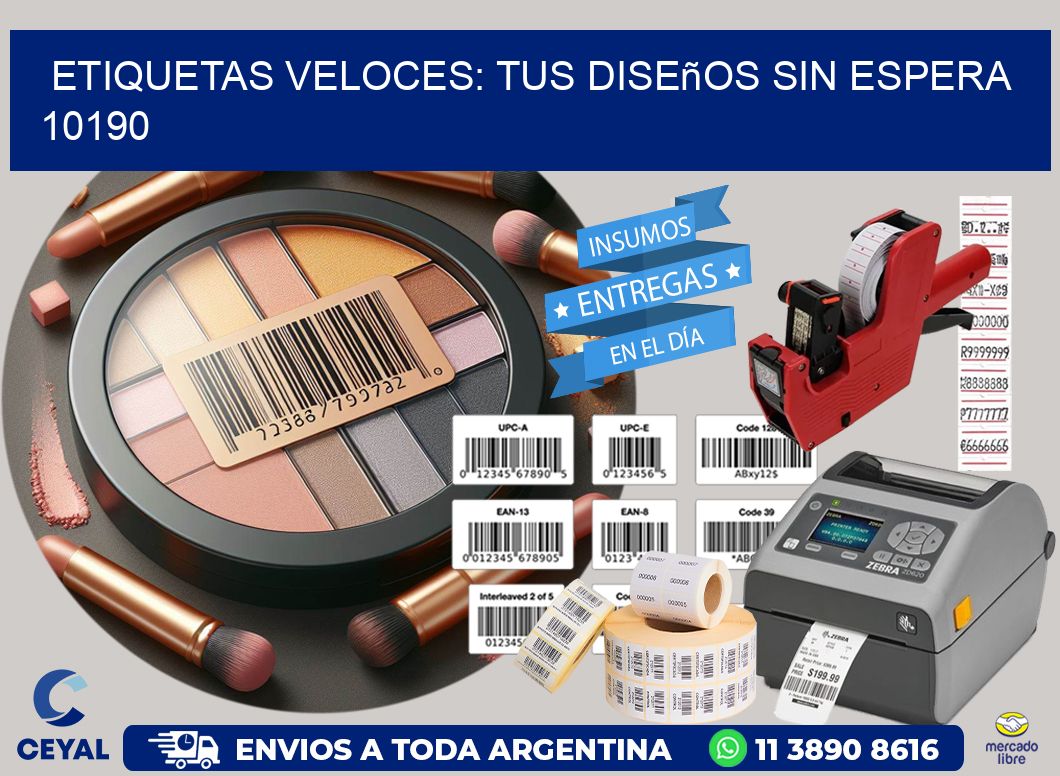 Etiquetas Veloces: Tus Diseños sin Espera 10190