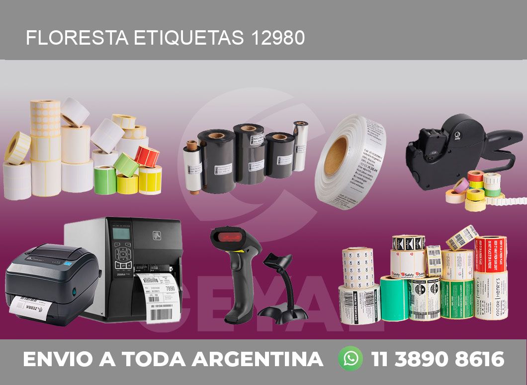 Floresta etiquetas 12980