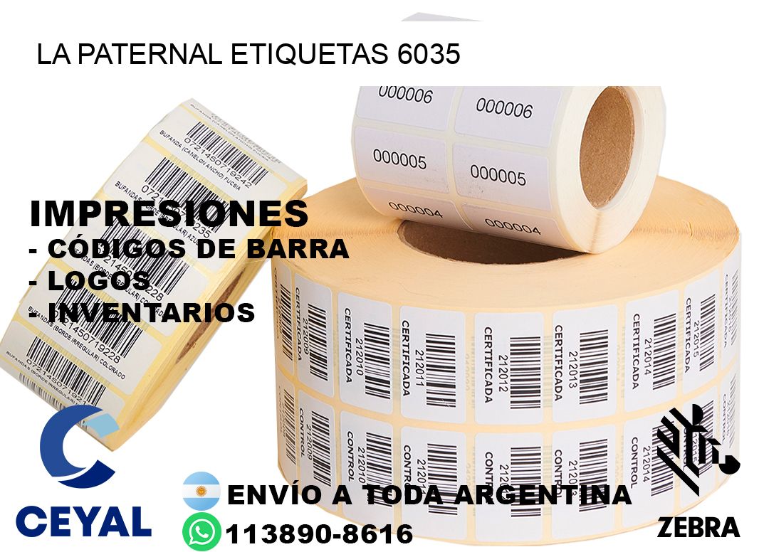 La Paternal etiquetas 6035
