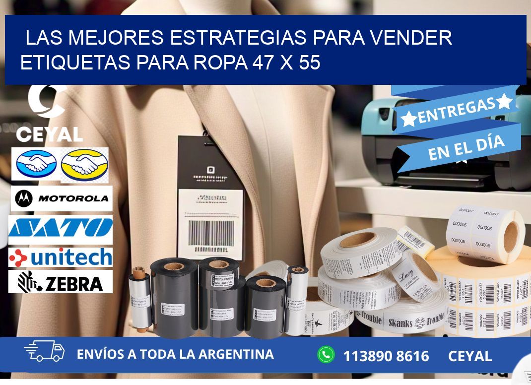 Las Mejores Estrategias para Vender Etiquetas para Ropa 47 x 55
