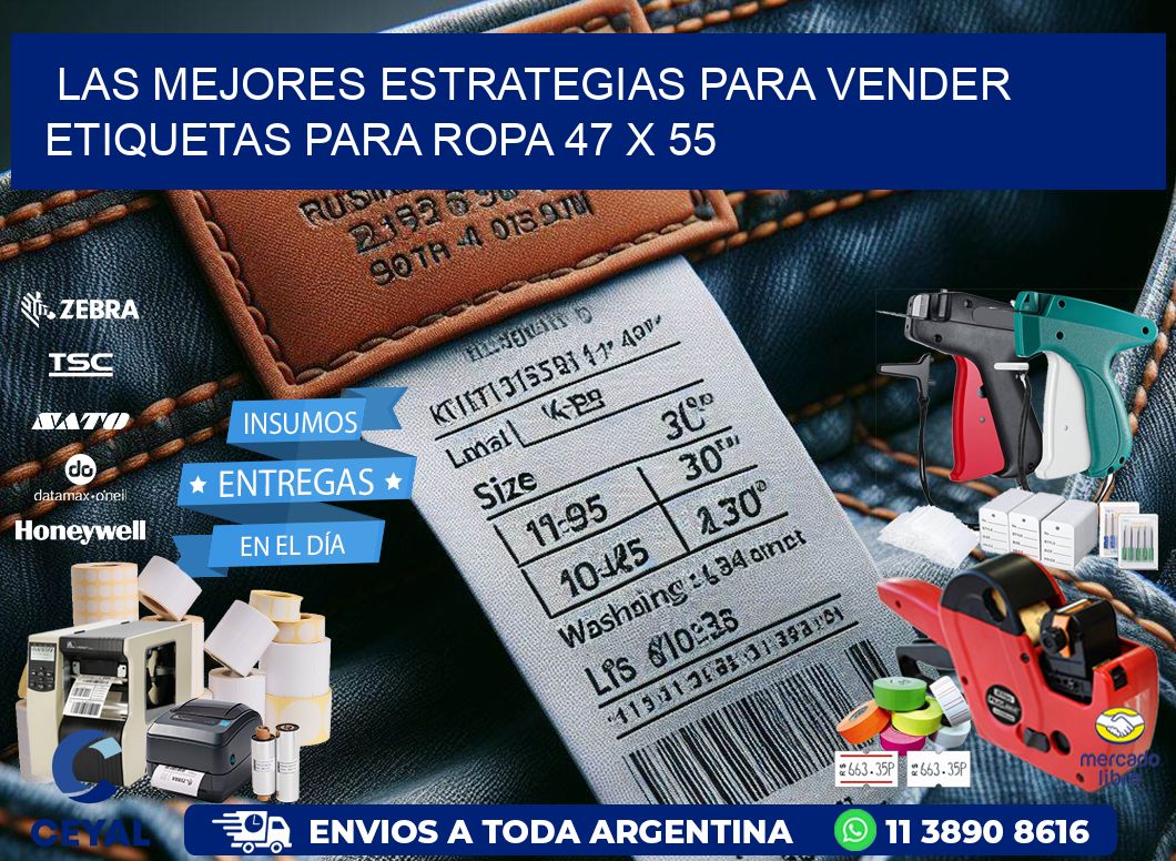 Las Mejores Estrategias para Vender Etiquetas para Ropa 47 x 55