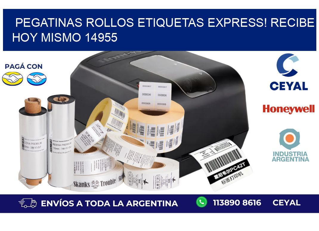 Pegatinas rollos etiquetas Express! Recibe Hoy Mismo 14955