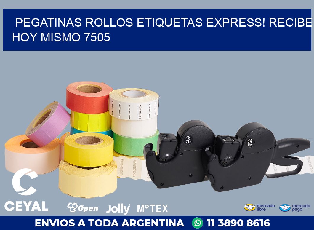 Pegatinas rollos etiquetas Express! Recibe Hoy Mismo 7505
