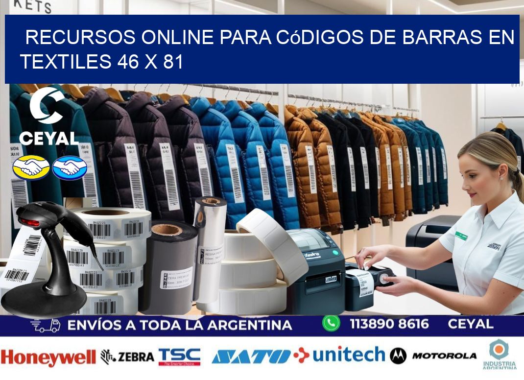 Recursos Online para Códigos de Barras en Textiles 46 x 81