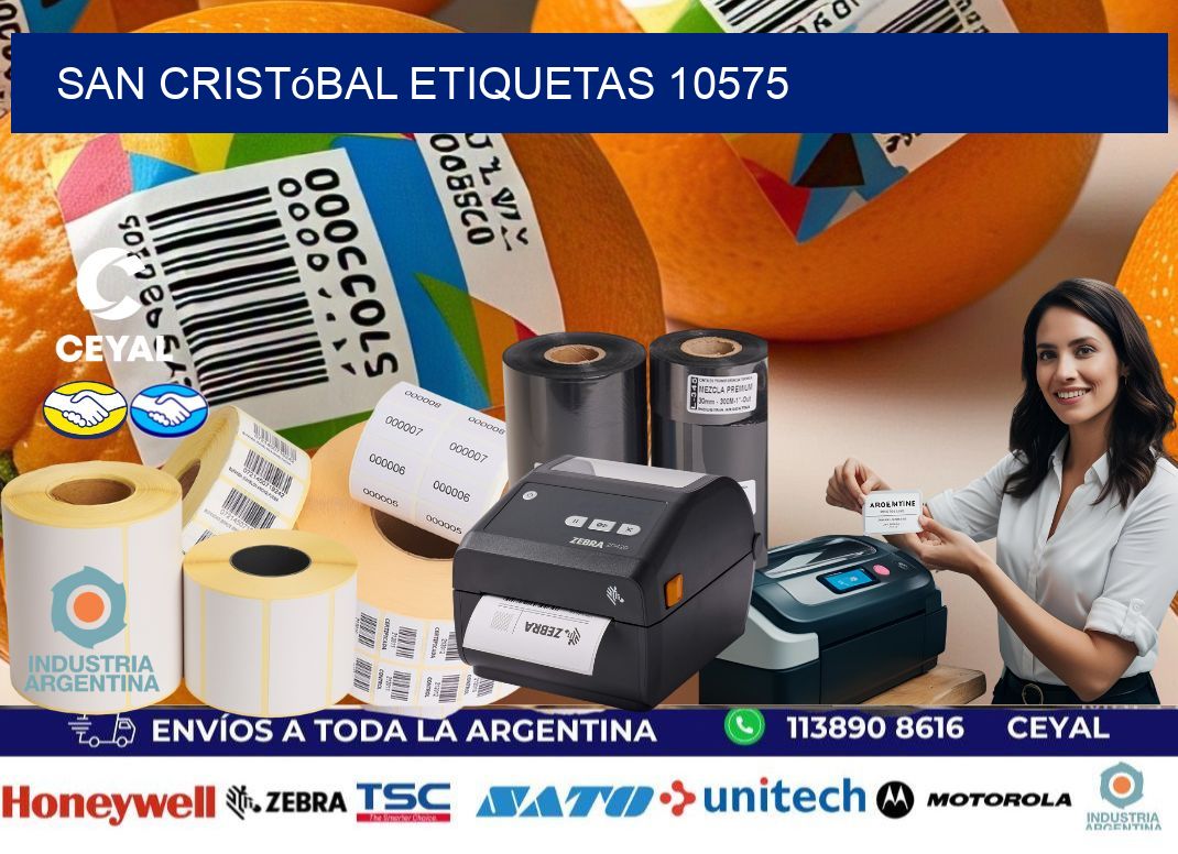 San Cristóbal etiquetas 10575