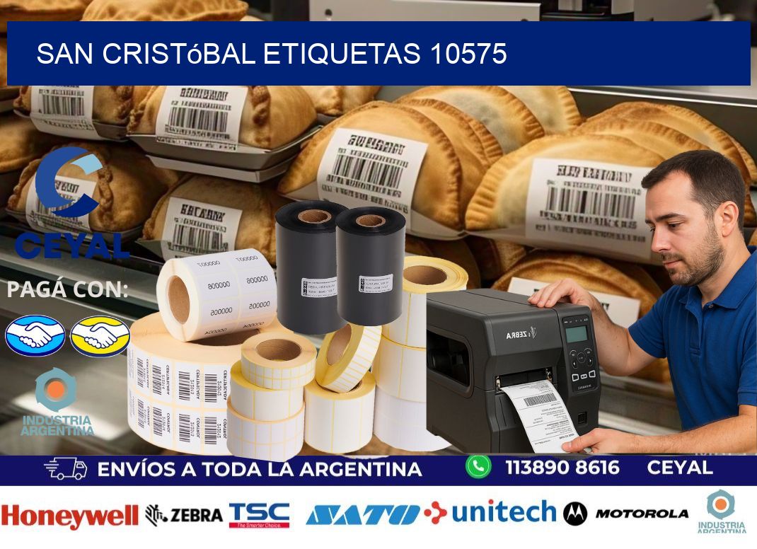 San Cristóbal etiquetas 10575