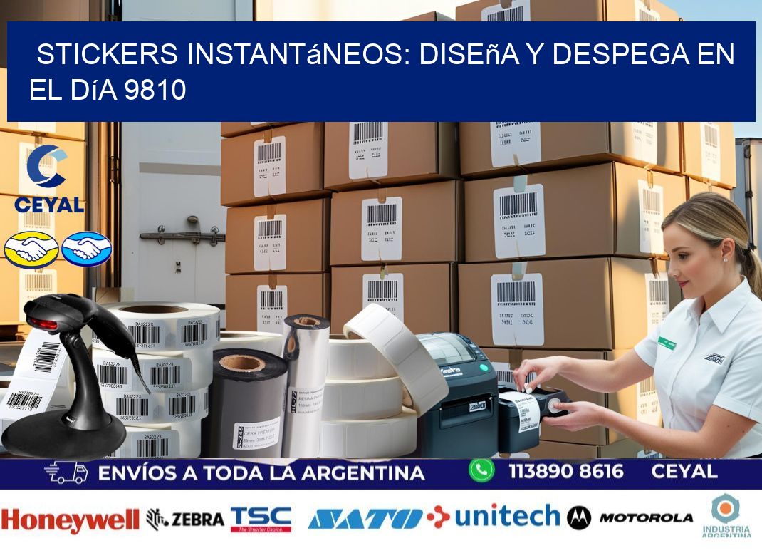 Stickers Instantáneos: Diseña y Despega en el Día 9810