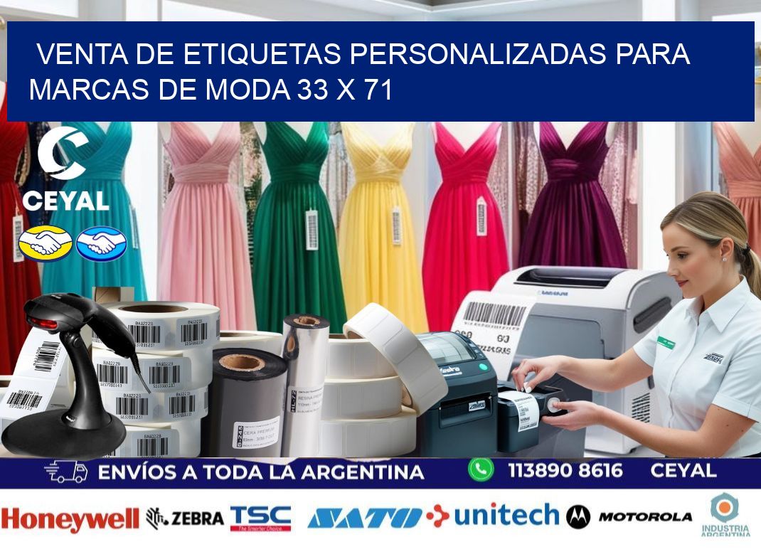 Venta de Etiquetas Personalizadas para Marcas de Moda 33 x 71