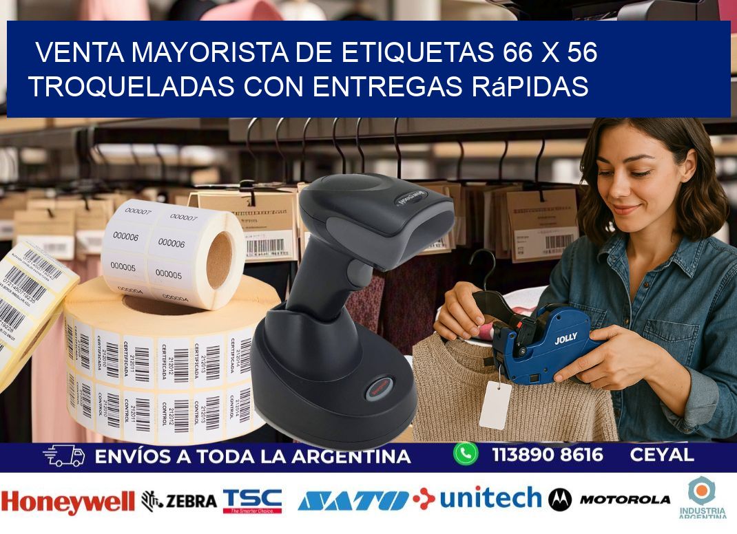 Venta mayorista de etiquetas 66 x 56 troqueladas con entregas rápidas